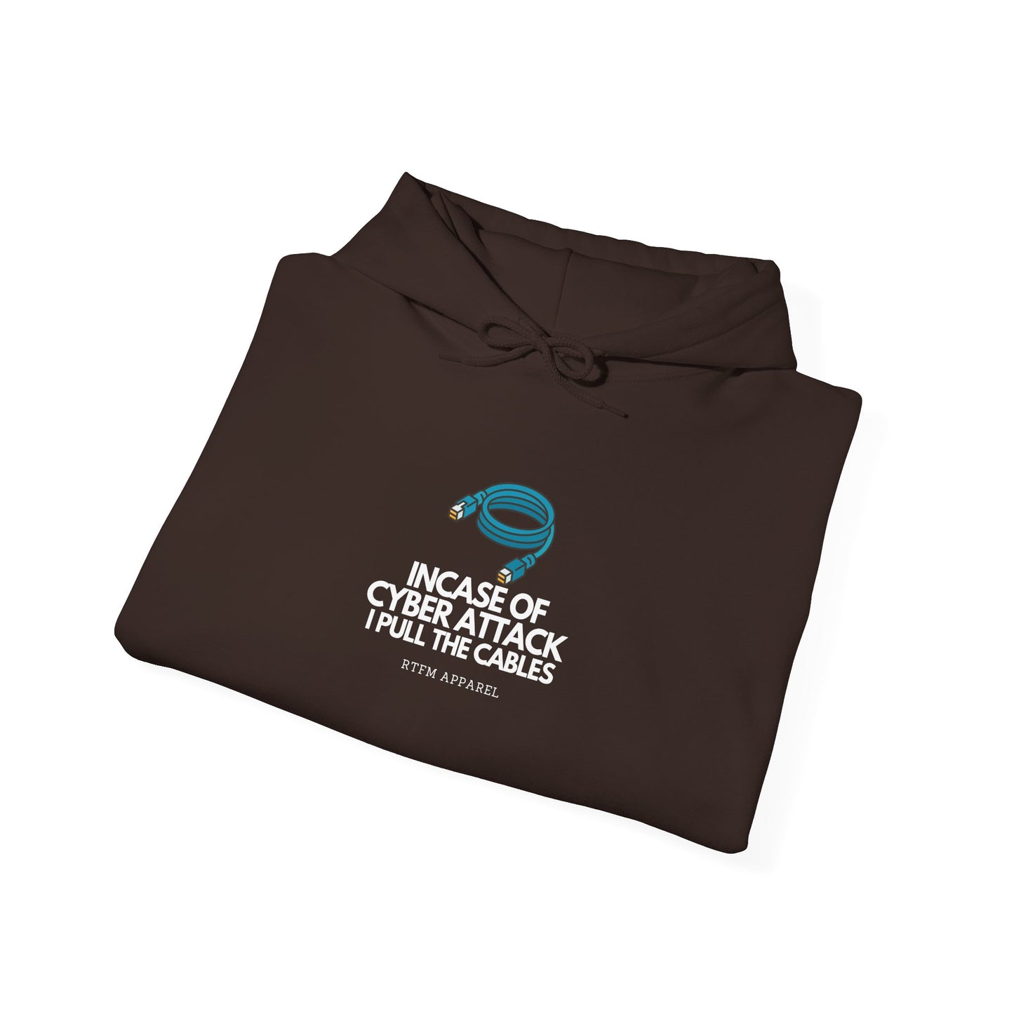In Case Of Cyber Attack I Pull The Cables - Funny IT Tech Hoodie