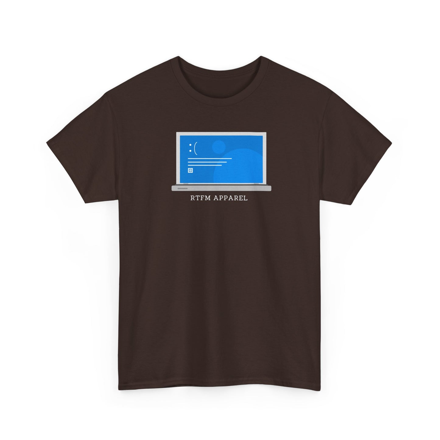 RTFM Apparel Laptop Funny Tech Humor - IT, Cyber Security, Geeky Tee