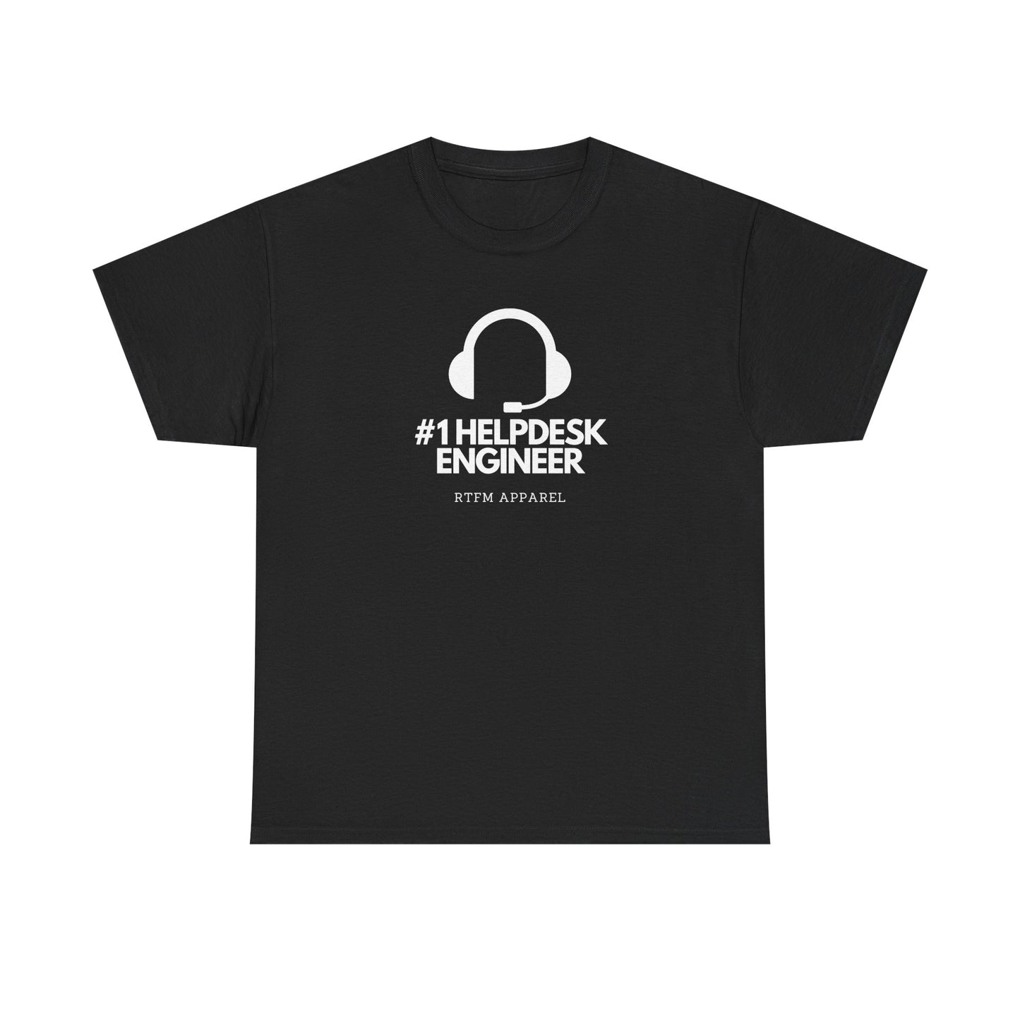 #1 Helpdesk Engineer Headset RTFM Apparel - Funny Tech, IT, Sysadmin