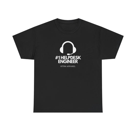 #1 Helpdesk Engineer Headset RTFM Apparel - Funny Tech, IT, Sysadmin