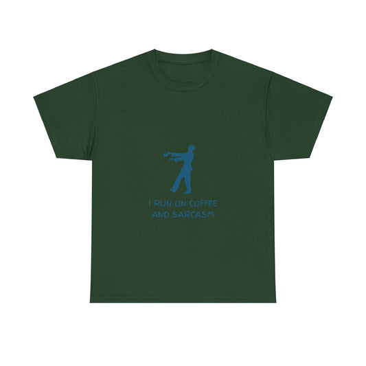 I Run On Coffee And Sarcasm - Tech, IT, Cyber Security, Geek Humor T-Shirt