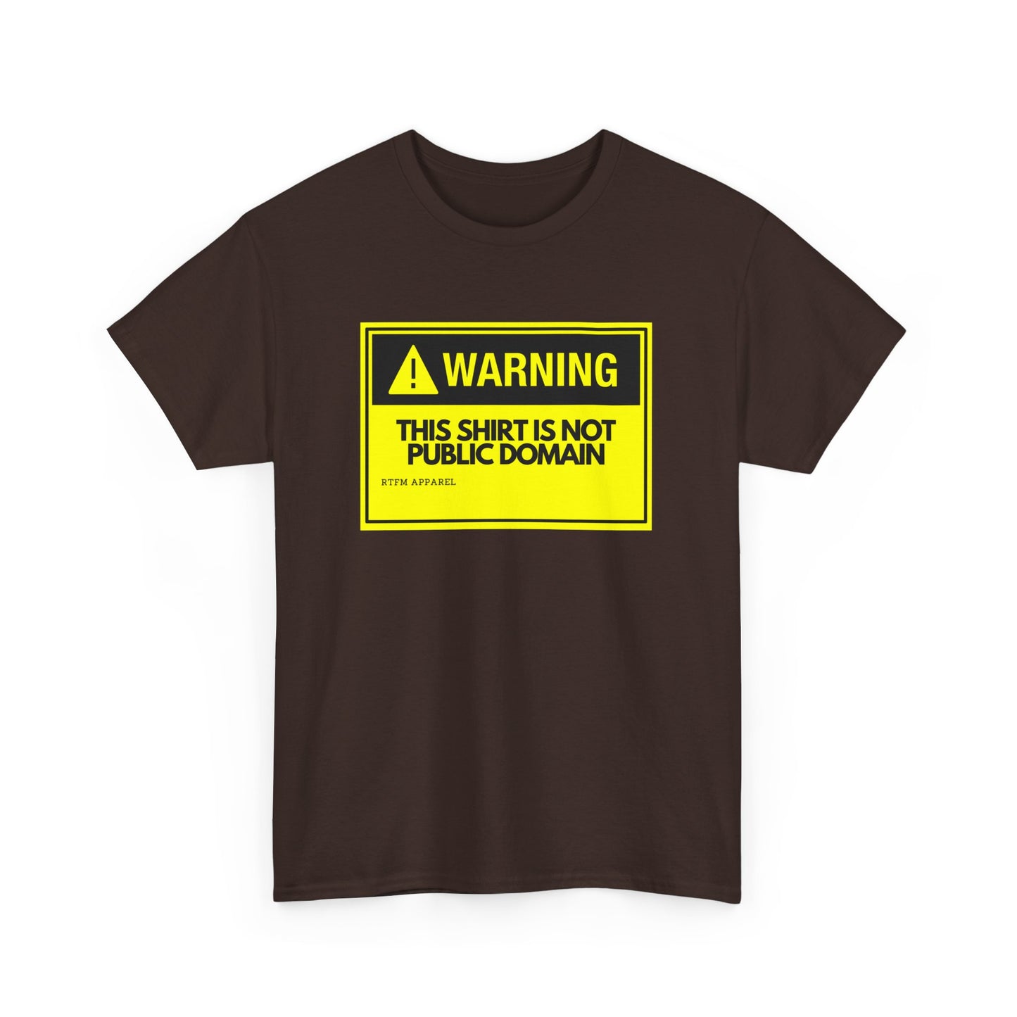 Warning This Shirt Is Not Public Domain Funny Sysadmin IT Tech Geek Gift