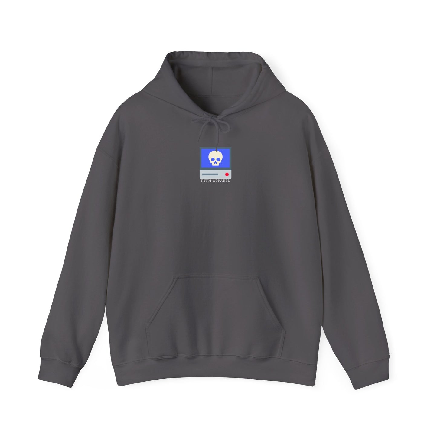 RTFM Apparel Hoodie - Geeky Skull Computer Graphic
