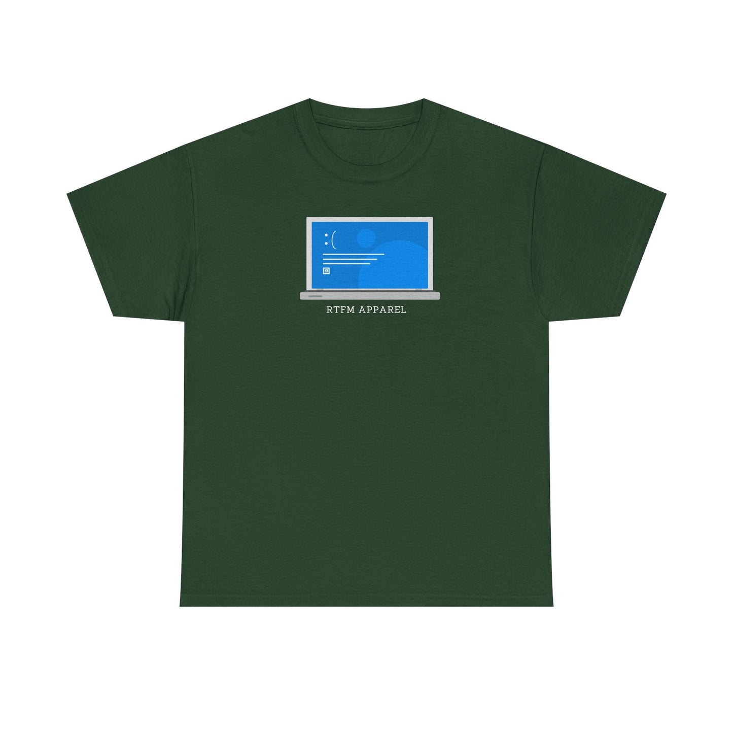 RTFM Apparel Laptop Funny Tech Humor - IT, Cyber Security, Geeky Tee