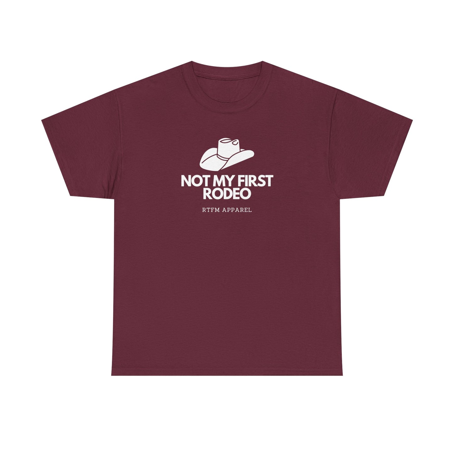 Not My First Rodeo RTFM Apparel Cowboy Hat Tech Geek Humour T-Shirt