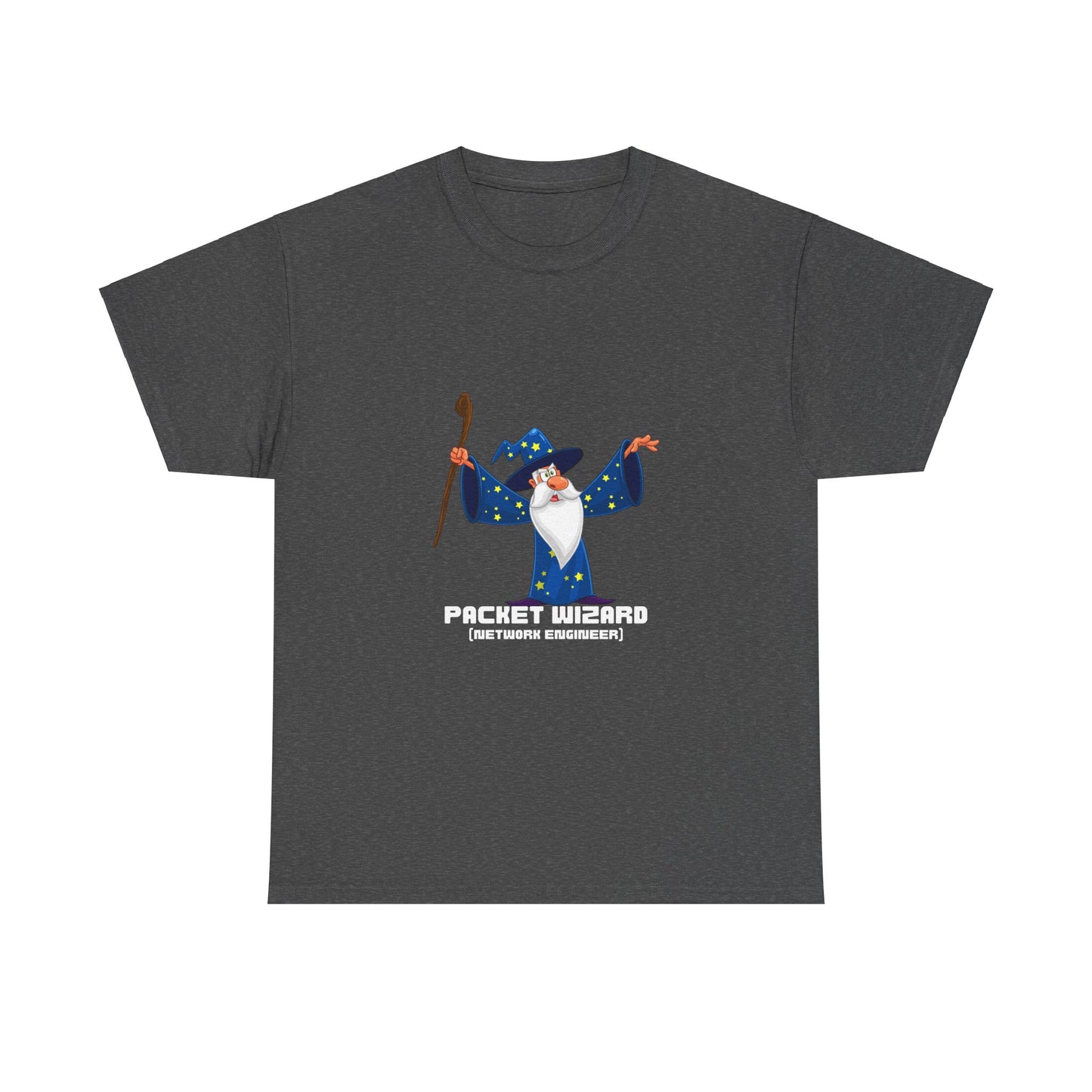 Packet Wizard Network Engineer Funny Tech Geek T-Shirt