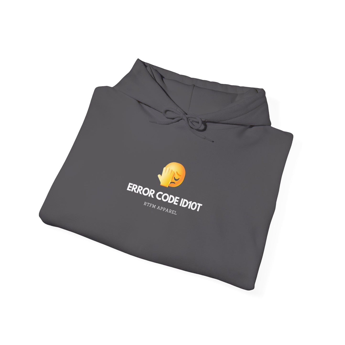 Error Code ID10T Funny IT RTFM Apparel Hoodie For Tech Geeks