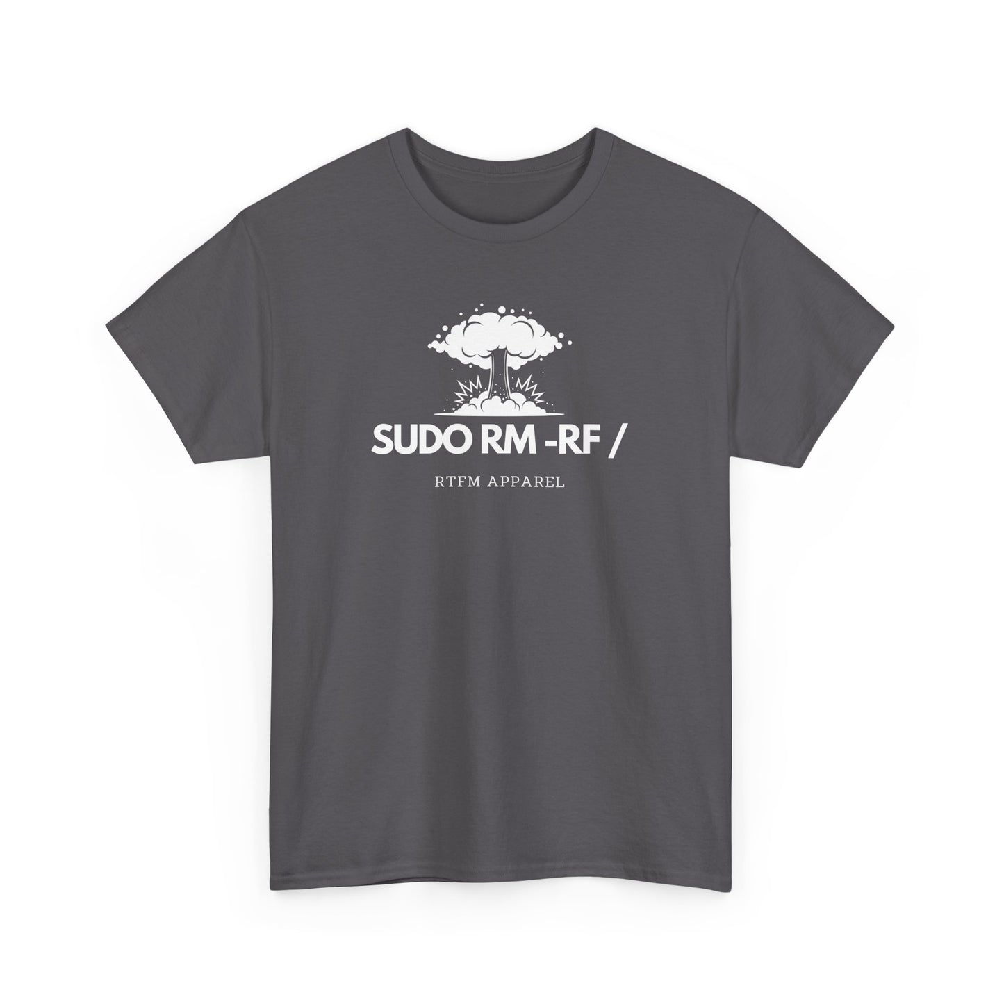 Sudo RM -RF / Explosion Fun T-Shirt - Sysadmin Linux Geek Humor 2025