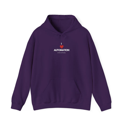 I Love Automation Hoodie - RTFM Apparel, DevOps, Tech Geek Gift, IT Specialist