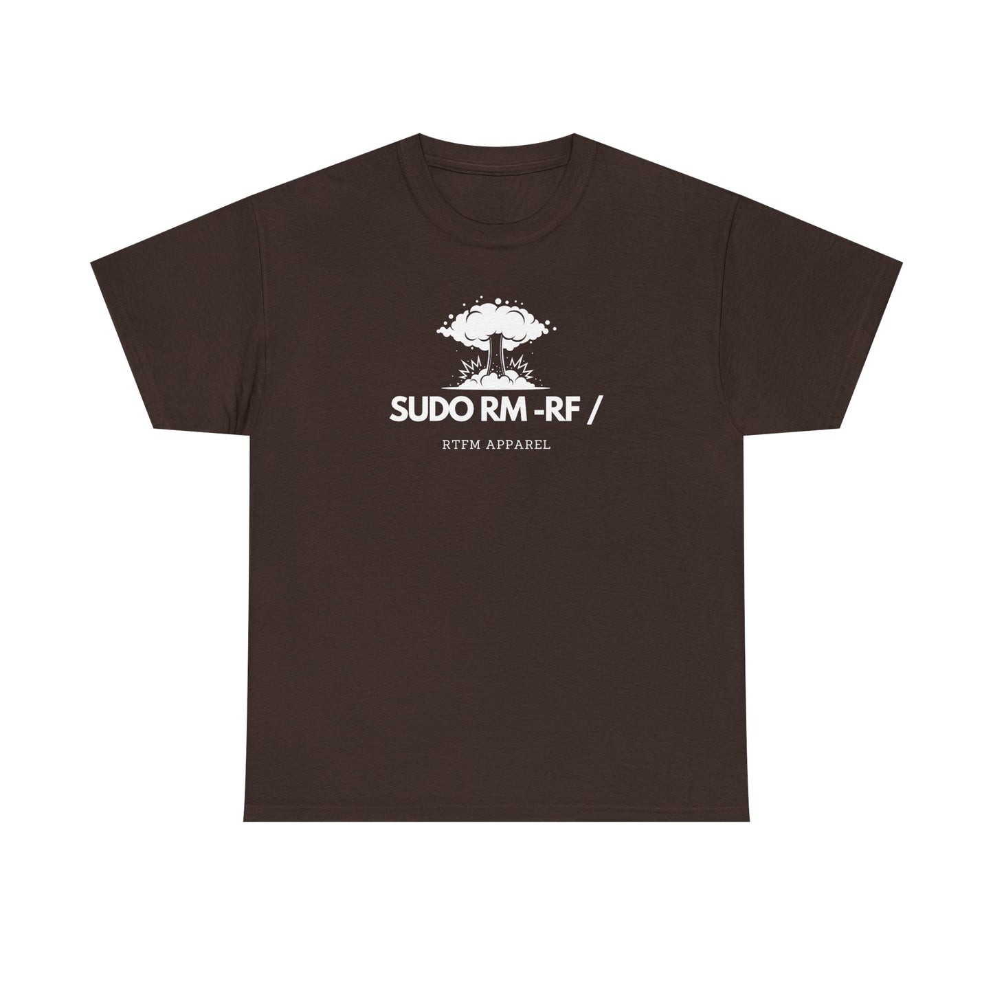 Sudo RM -RF / Explosion Fun T-Shirt - Sysadmin Linux Geek Humor 2025