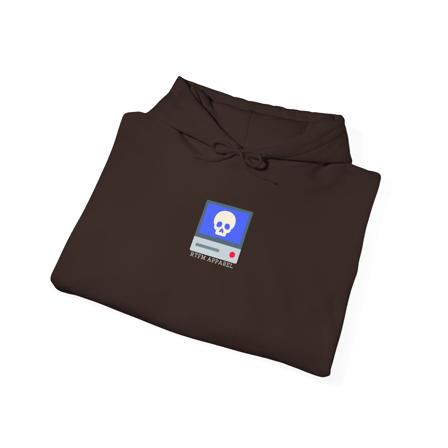 RTFM Apparel Hoodie - Geeky Skull Computer Graphic