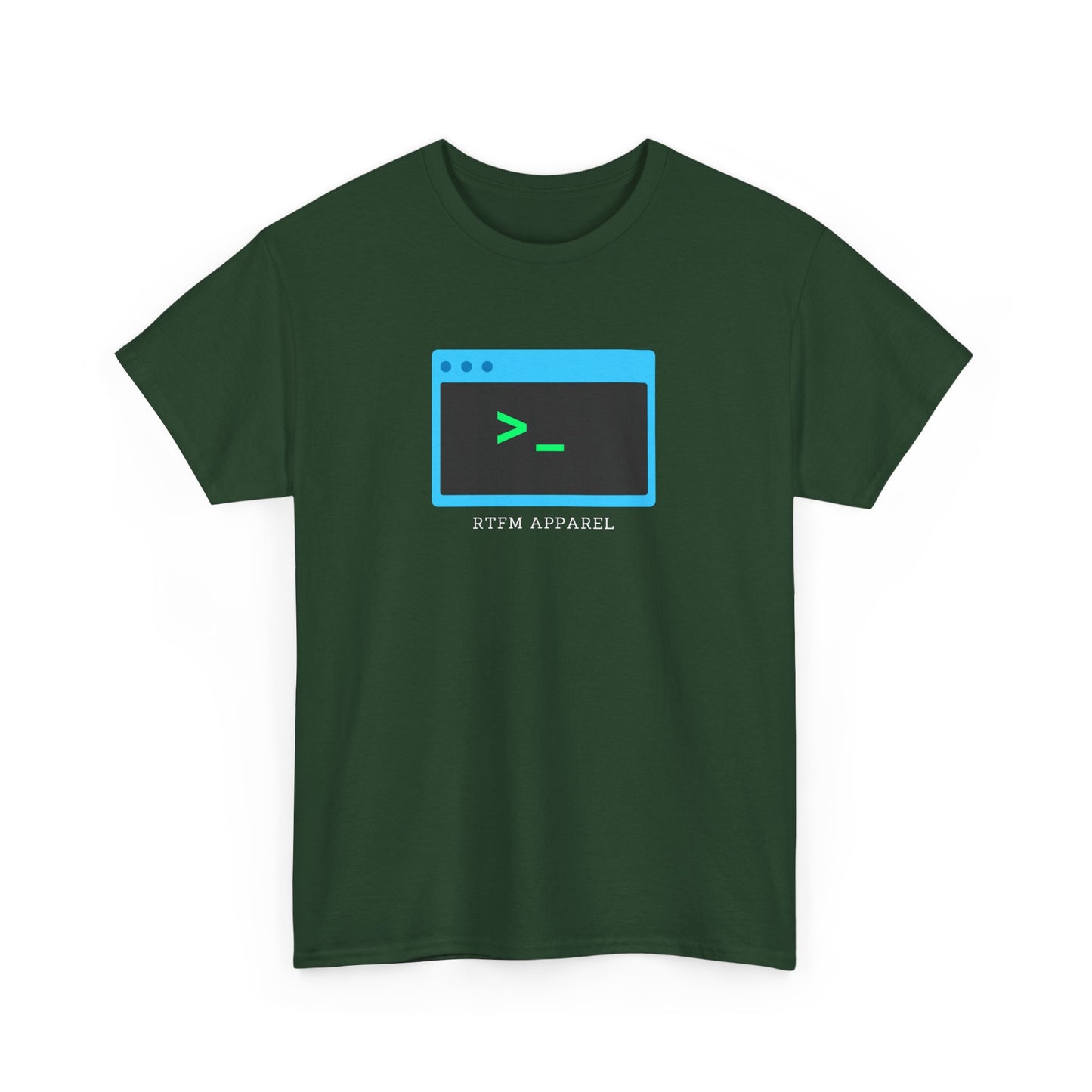 RTFM Terminal Command Nerd Humor T-Shirt - Geek, Sysadmin, IT Crowd, Developer, Programmer, Fun Tee