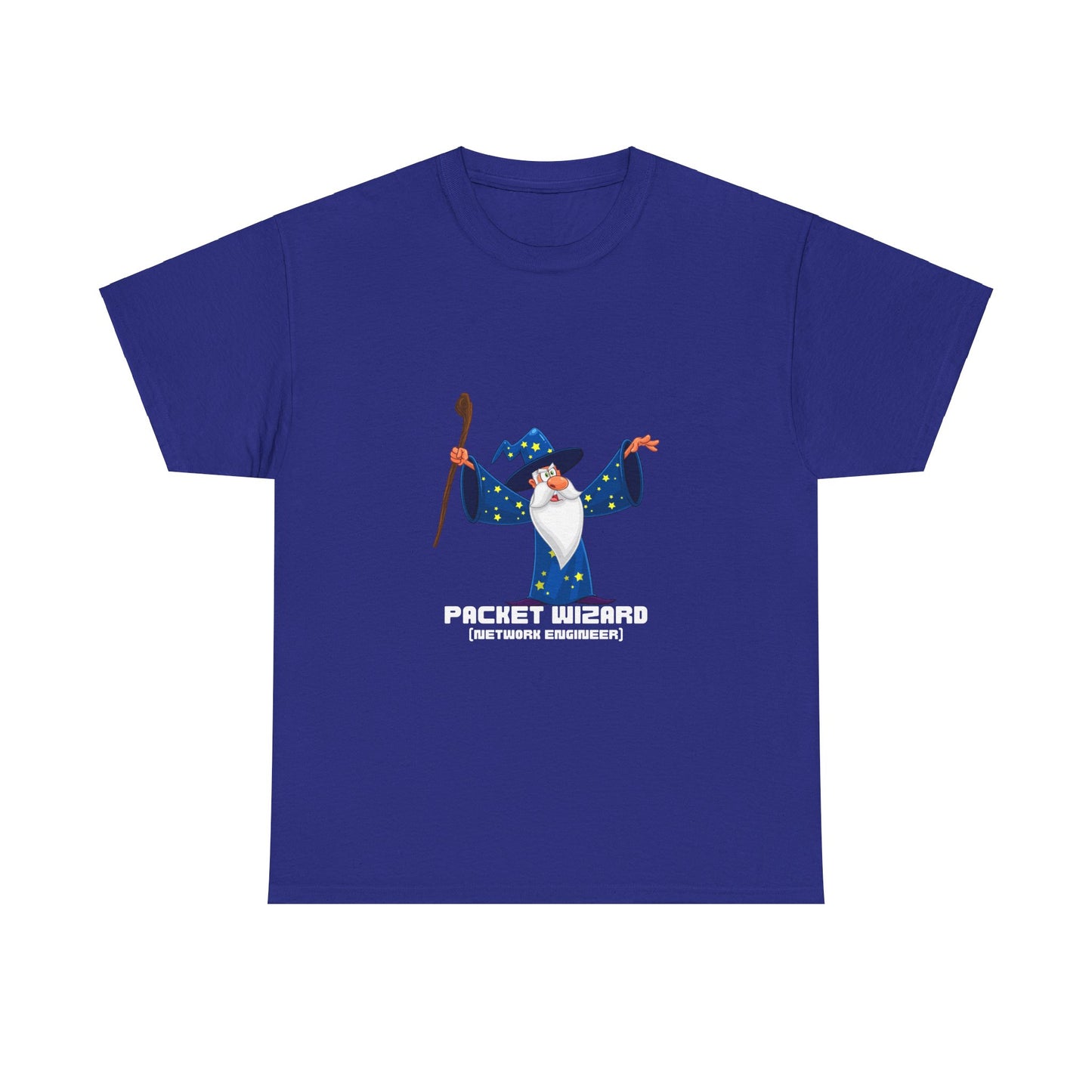 Packet Wizard Network Engineer Funny Tech Geek T-Shirt