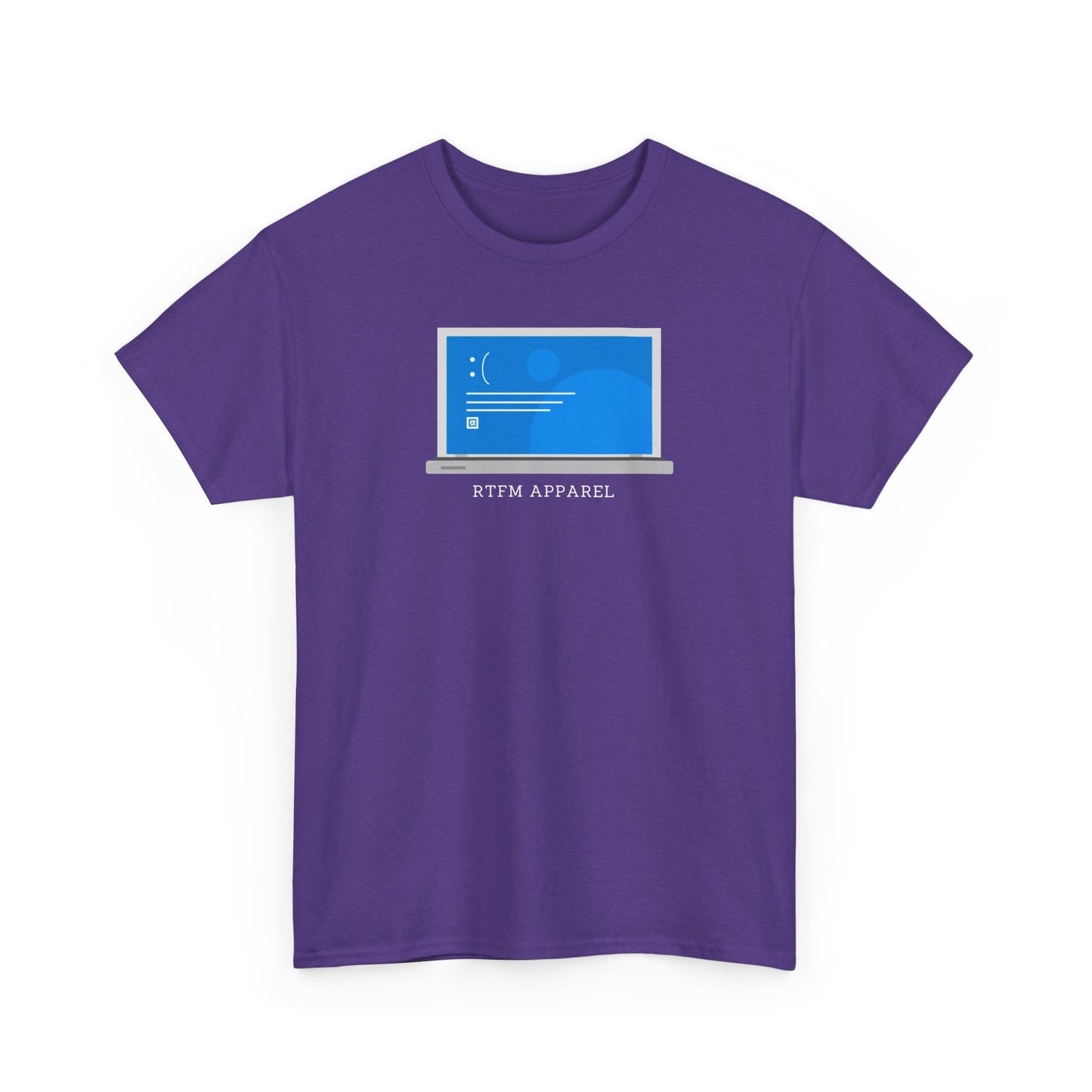 RTFM Apparel Laptop Funny Tech Humor - IT, Cyber Security, Geeky Tee