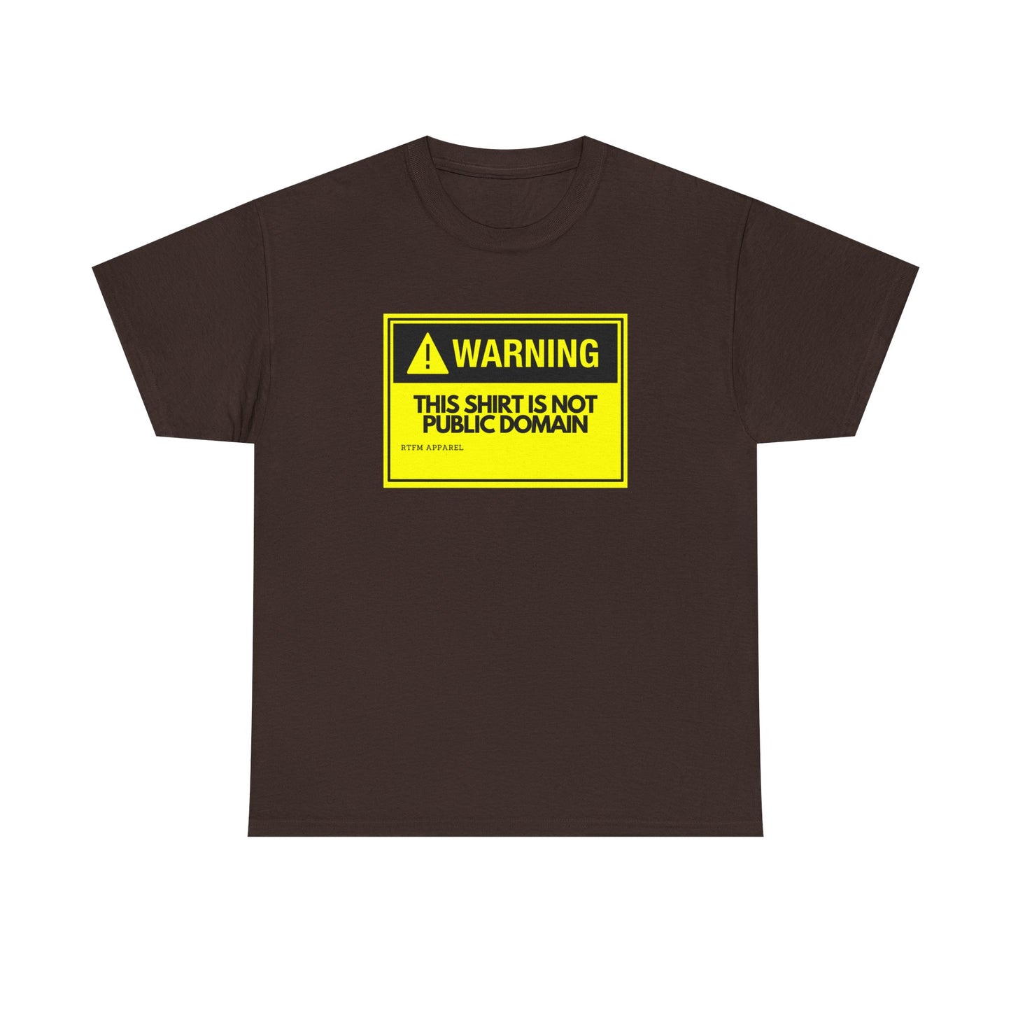 Warning This Shirt Is Not Public Domain Funny Sysadmin IT Tech Geek Gift