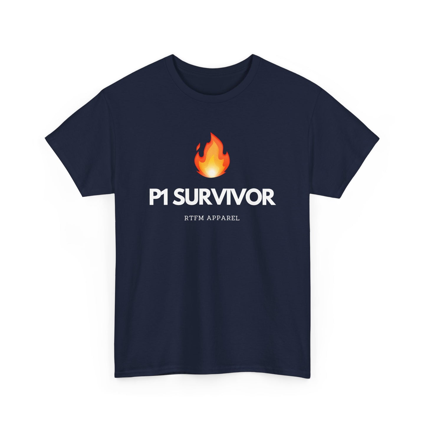 P1 Survivor T-Shirt - RTFM Apparel Funny IT, Tech, Cybersecurity, Geek Humor