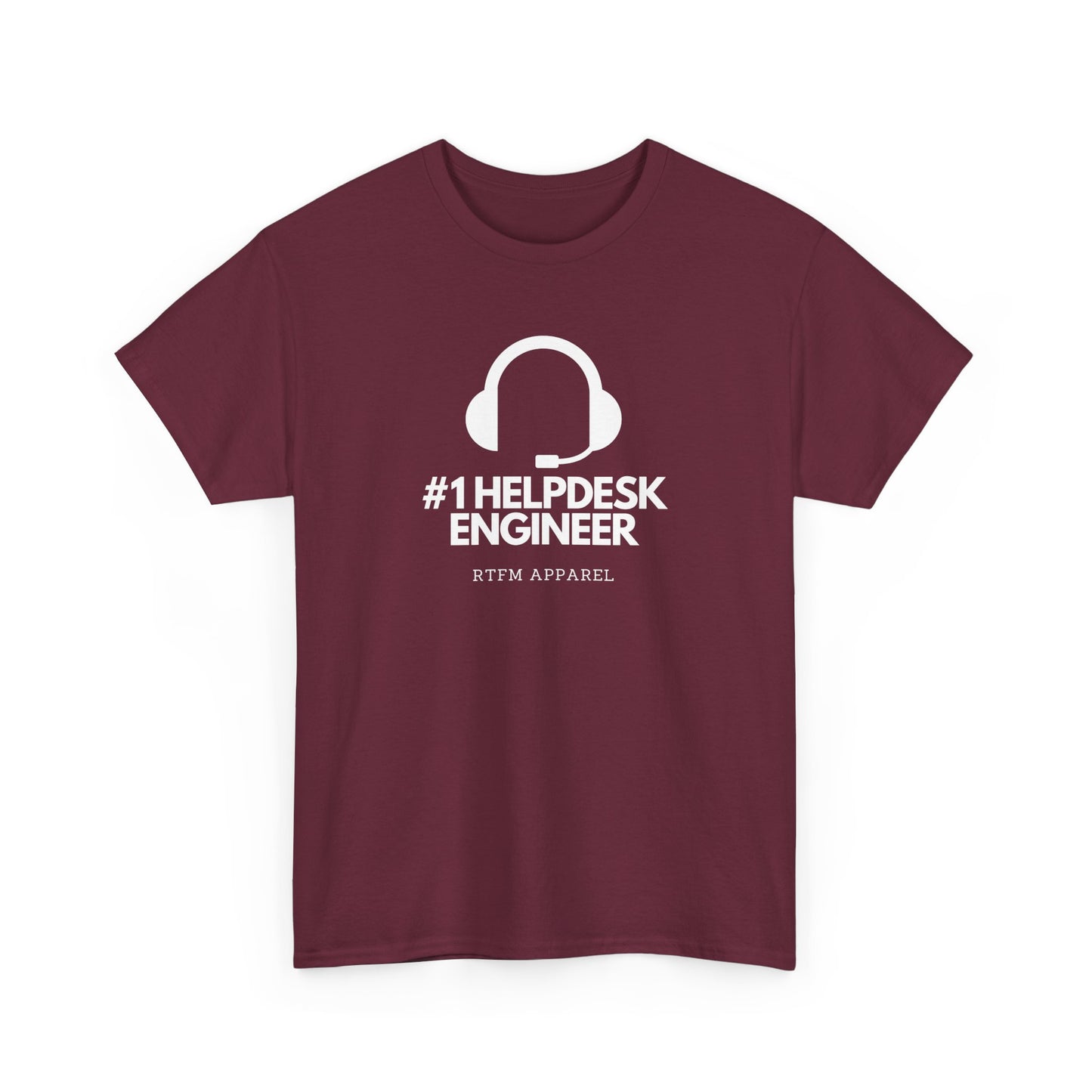 #1 Helpdesk Engineer Headset RTFM Apparel - Funny Tech, IT, Sysadmin