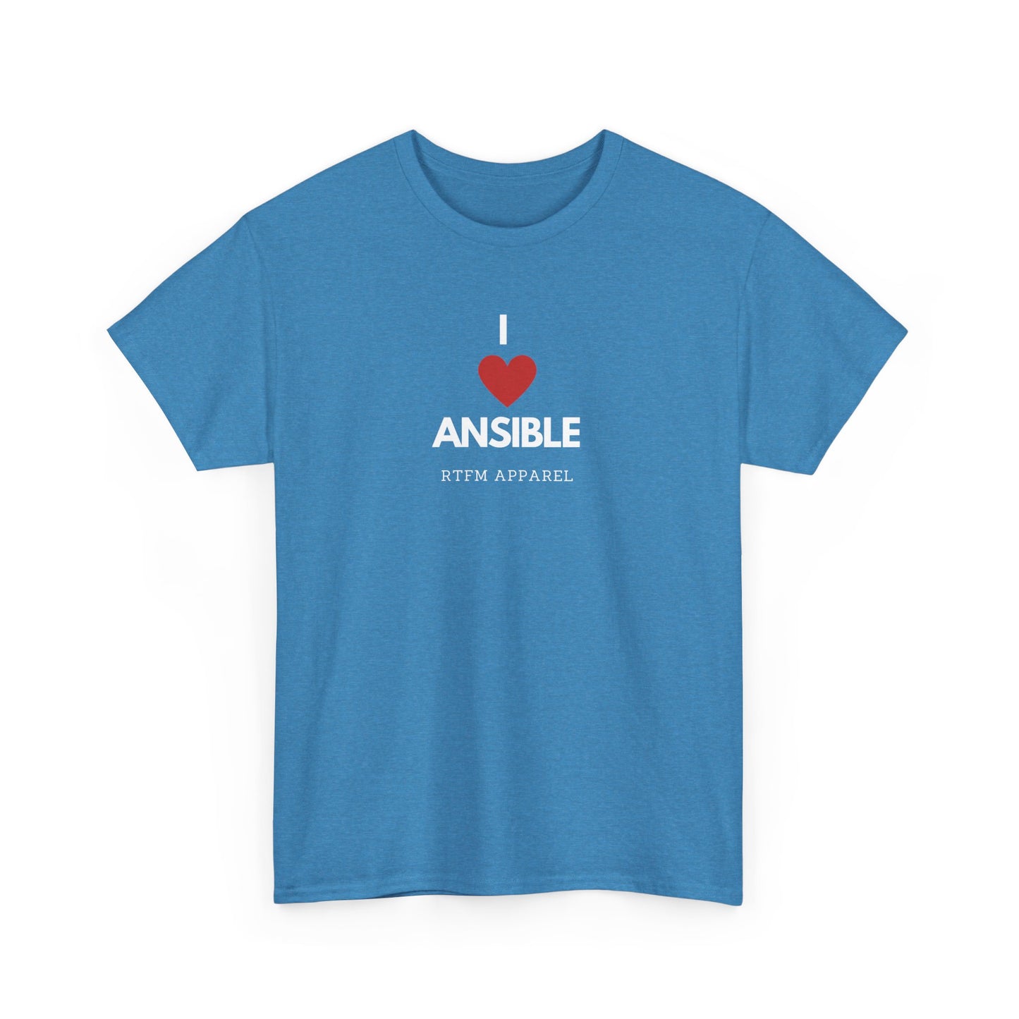 I Love Ansible RTFM Apparel Funny T-Shirt For DevOps, Sysadmin, IT Tech