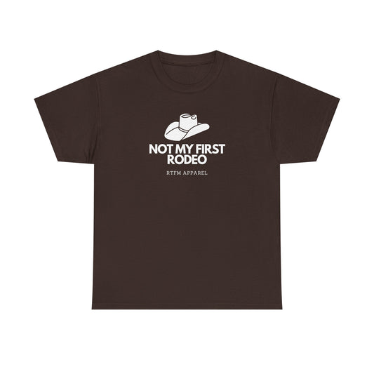 Not My First Rodeo RTFM Apparel Cowboy Hat Tech Geek Humour T-Shirt