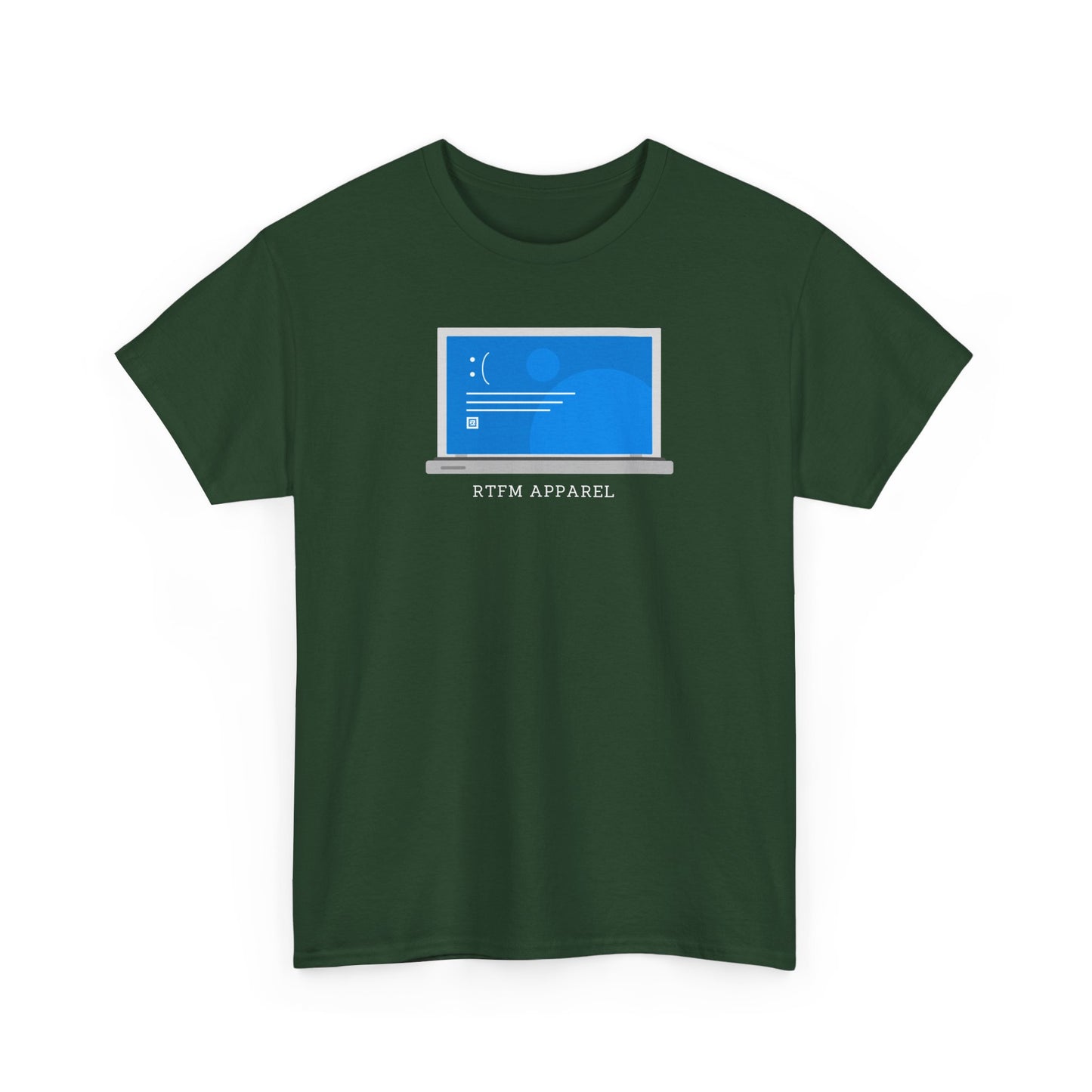 RTFM Apparel Laptop Funny Tech Humor - IT, Cyber Security, Geeky Tee