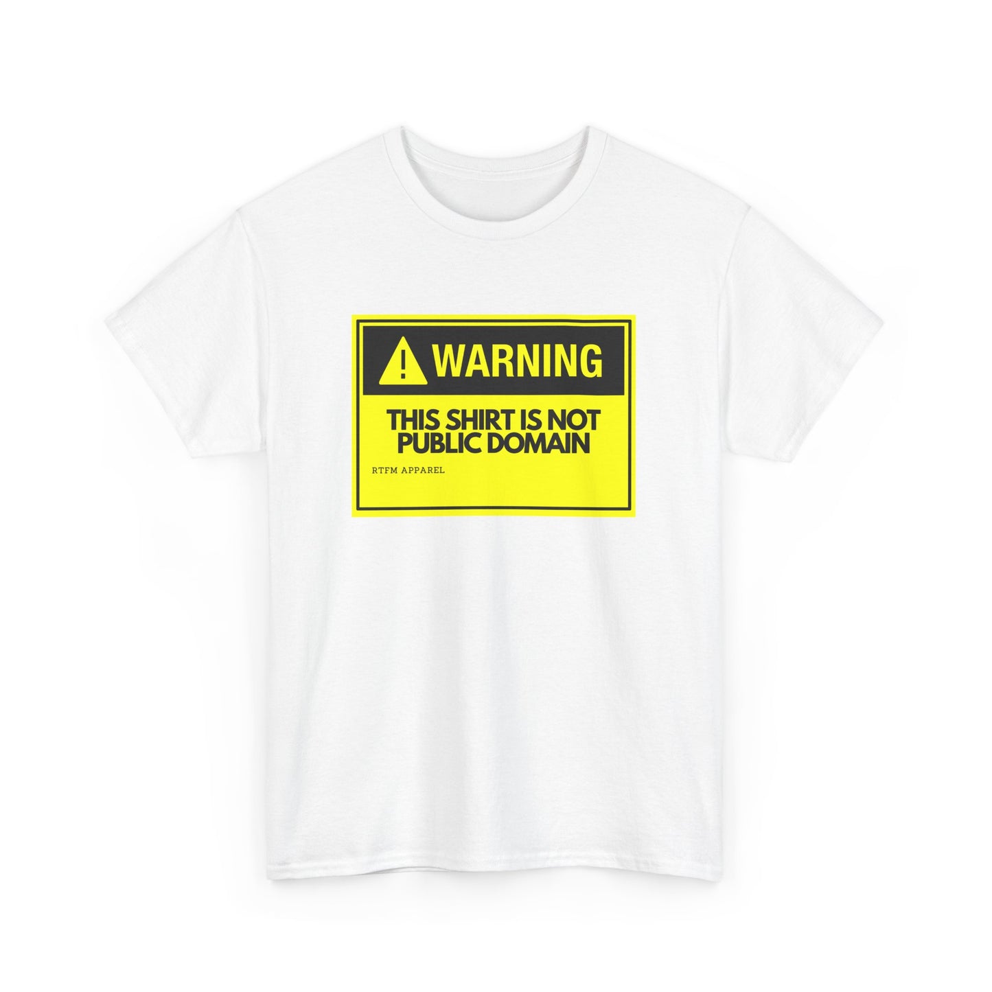 Warning This Shirt Is Not Public Domain Funny Tech Humor