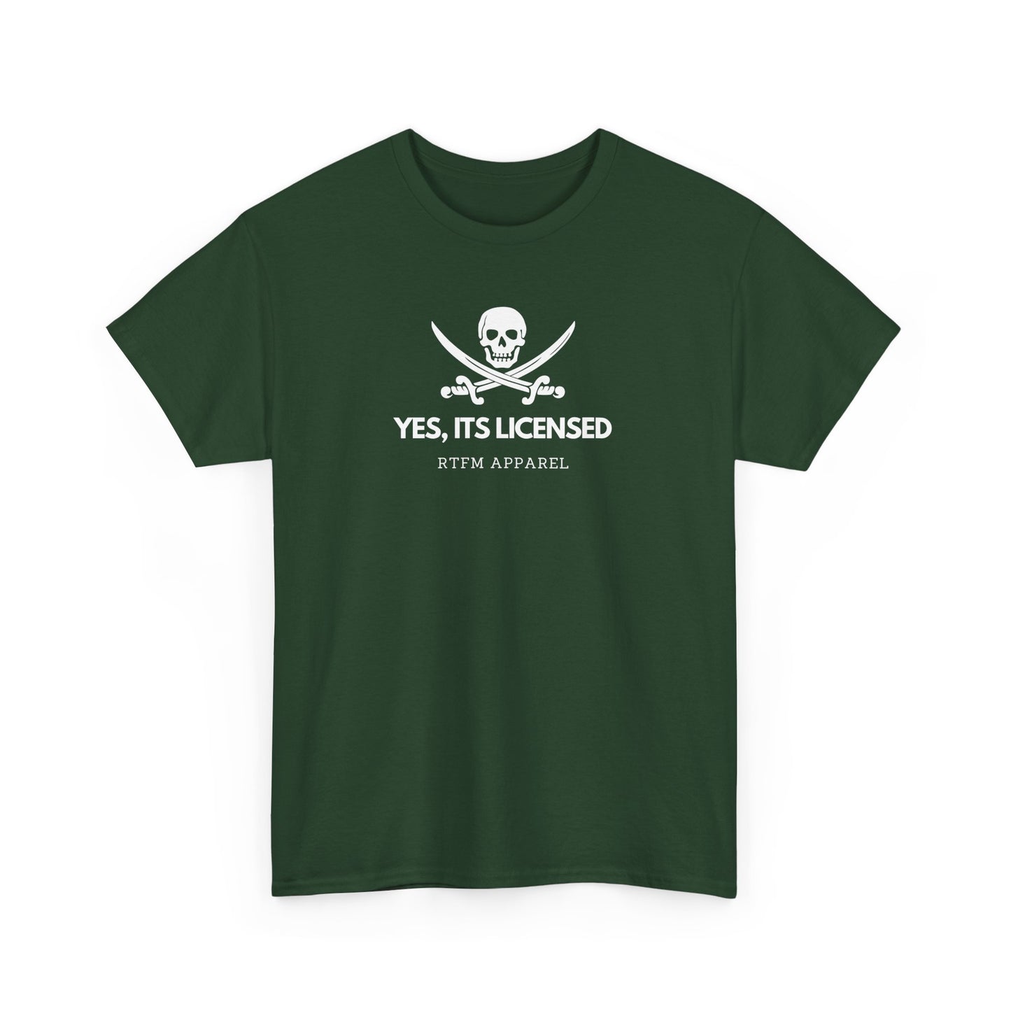 Yes, It's Licensed - RTFM Apparel Skull Humor Tech Geek