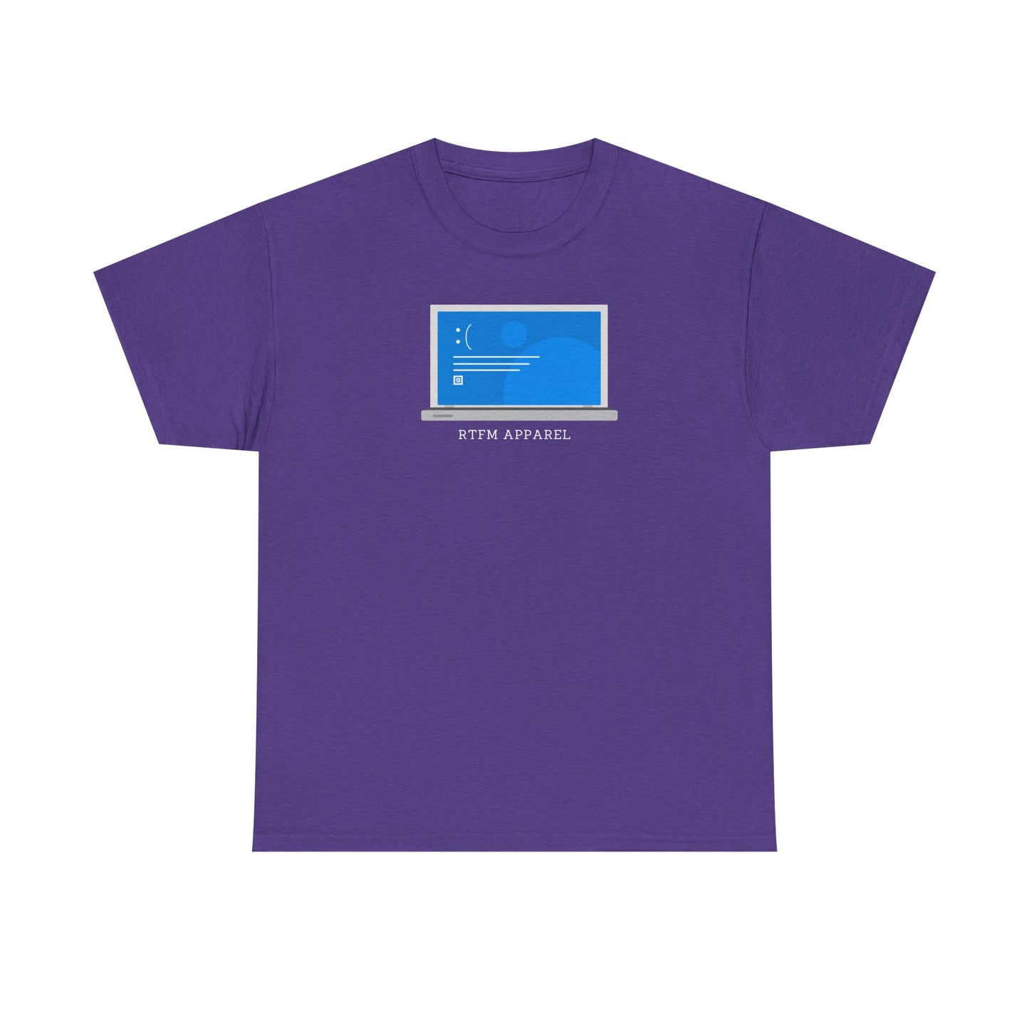 RTFM Apparel Laptop Funny Tech Humor - IT, Cyber Security, Geeky Tee