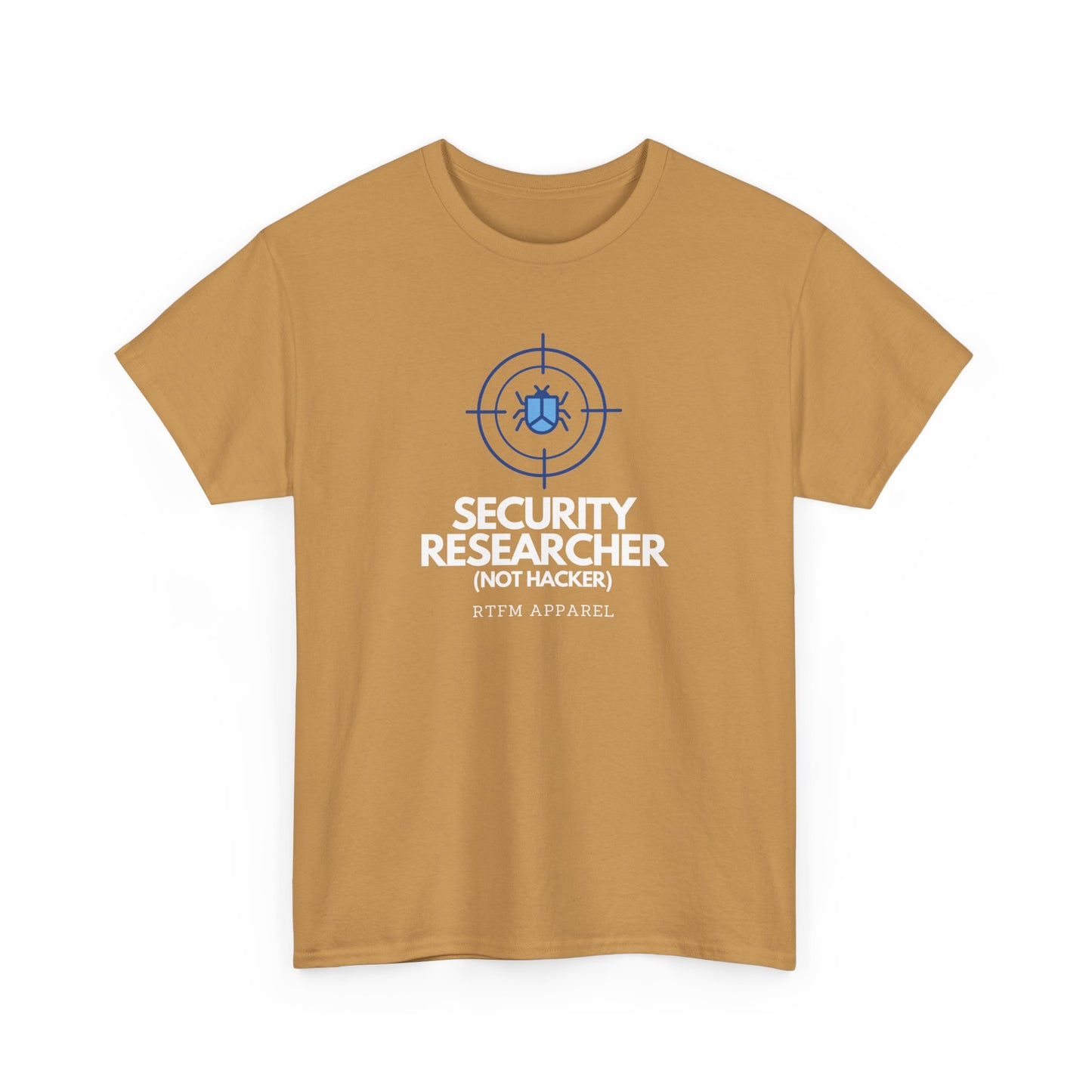 Security Researcher Not Hacker RTFM Apparel Funny Tech T-Shirt 2025