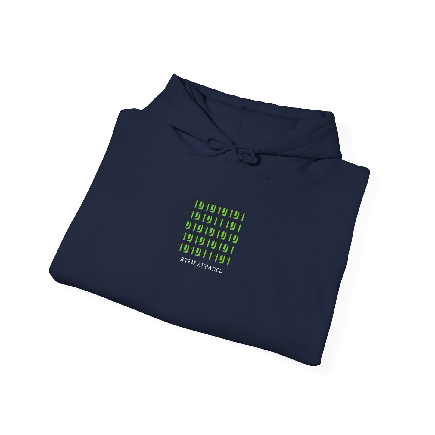 RTFM Binary Code Tech Lover's Hoodie - DevOps, Cyber Security, Sysadmin Style