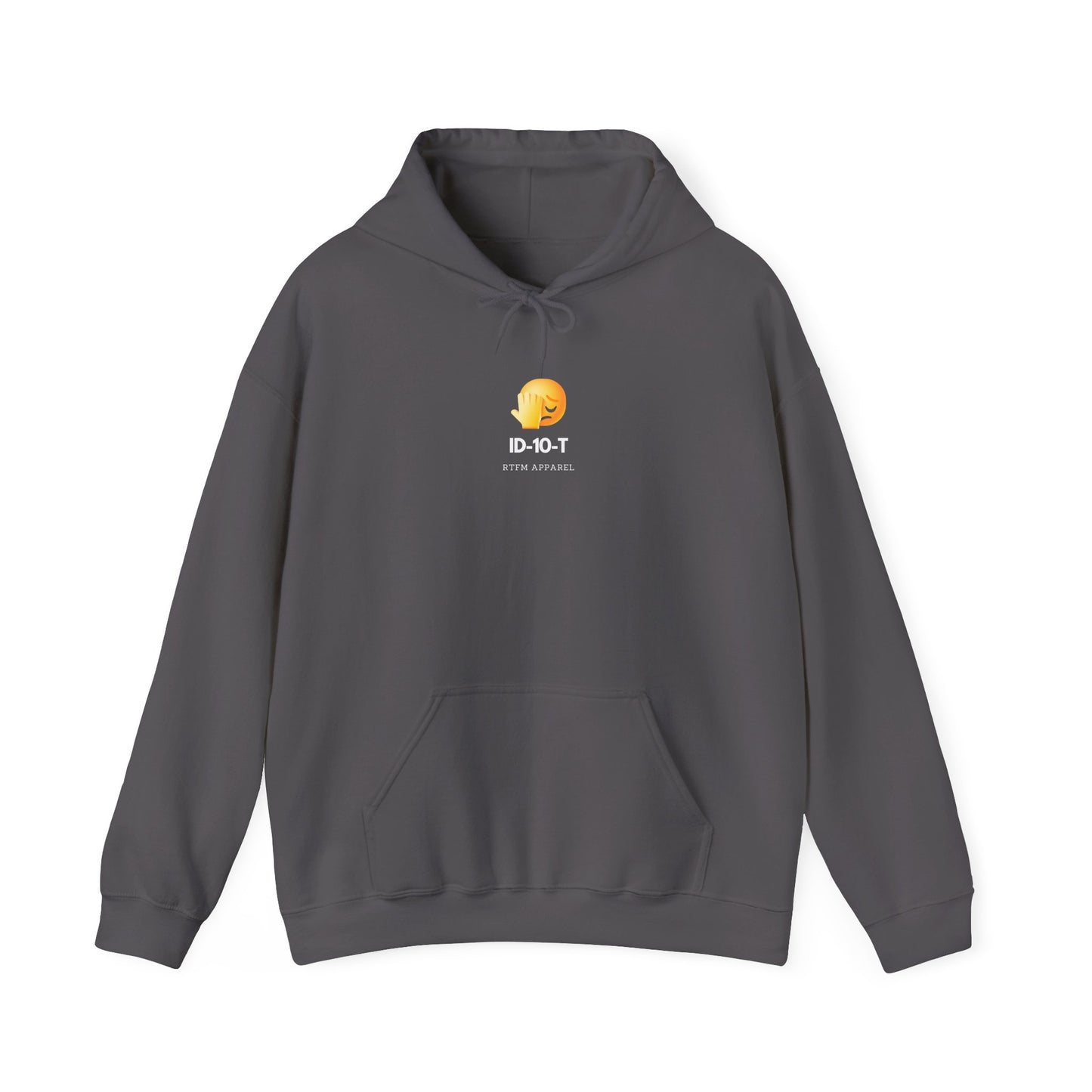 ID-10-T Tech Humor Hoodie For IT Nerds And Cyber Geeks