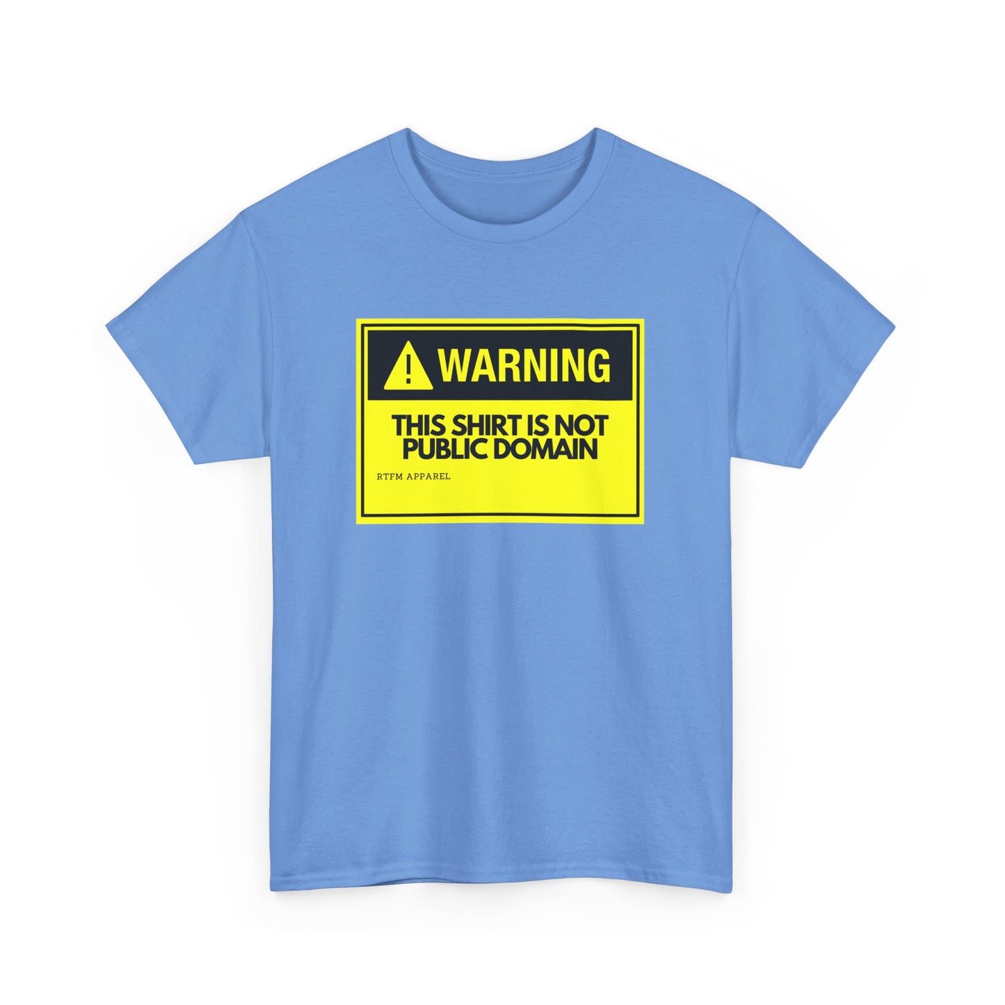 Warning This Shirt Is Not Public Domain Funny Sysadmin IT Tech Geek Gift