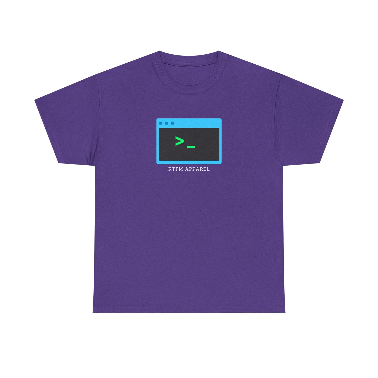RTFM Terminal Command Nerd Humor T-Shirt - Geek, Sysadmin, IT Crowd, Developer, Programmer, Fun Tee