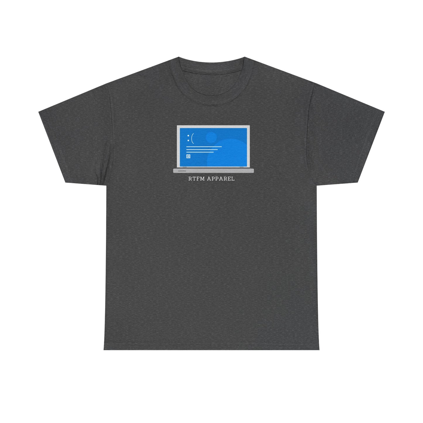 RTFM Apparel Laptop Funny Tech Humor - IT, Cyber Security, Geeky Tee