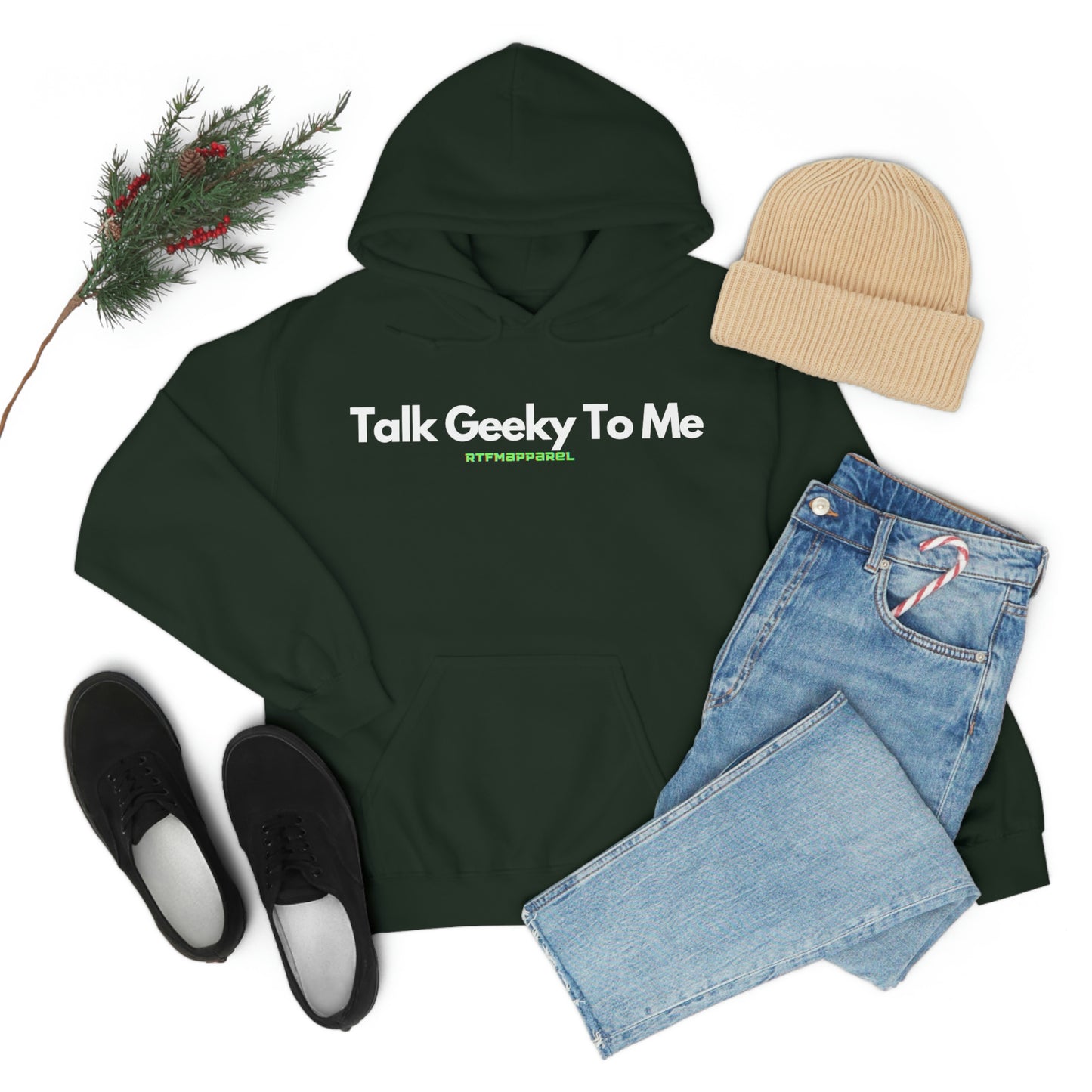 Talk Geeky to me, Funny, Sysadmin, Geek, Project Manager, Developer, Gift, Unisex Hooded Sweatshirt