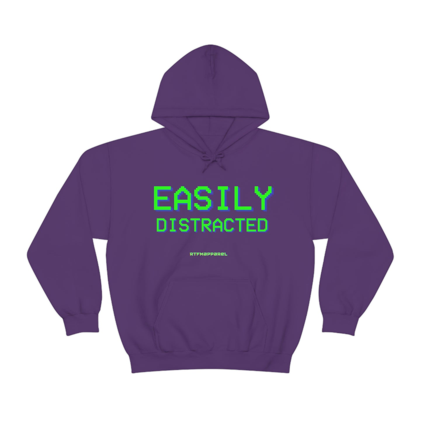 Easily Distracted - Funny, Sysadmin, Geek, Gamer, Developer, Gift Hooded Sweatshirt
