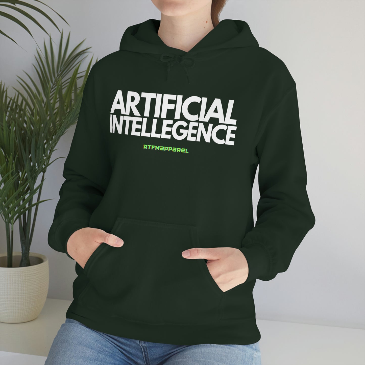 Artificial Intellegence, AI, Funny , Sysadmin, Geek, Project Manager, Developer, Gift, Unisex Hooded Sweatshirt