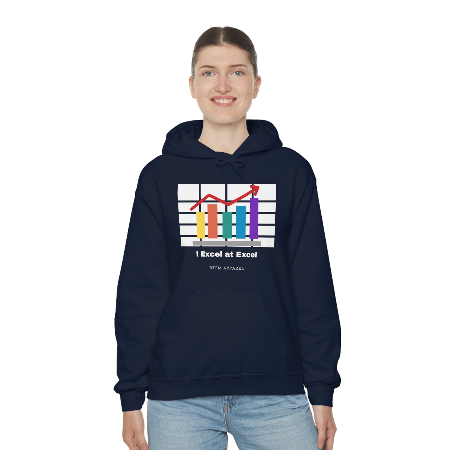 Excel Hoodie: I Excel at Excel, office humour, spreadsheets