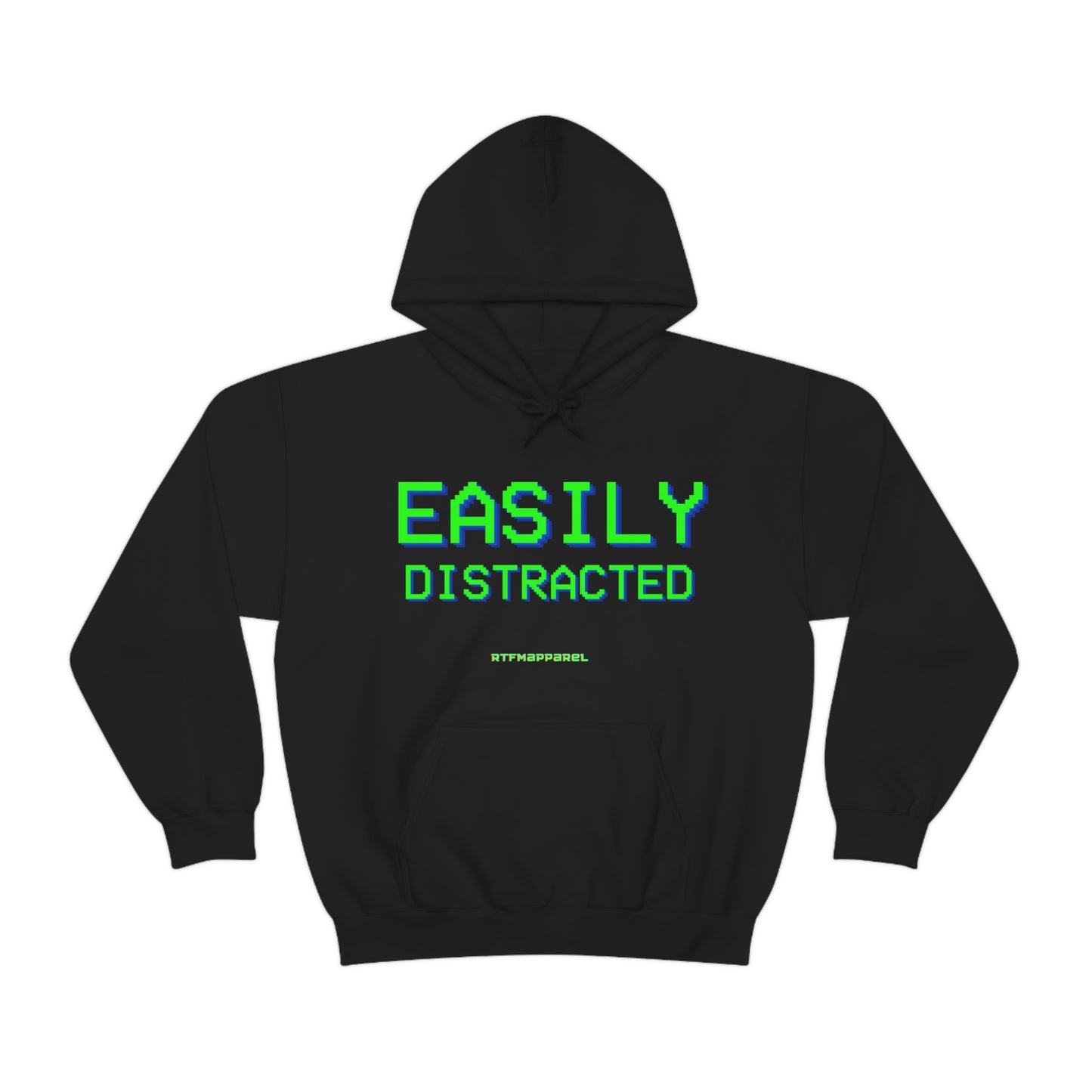 Easily Distracted - Funny, Sysadmin, Geek, Gamer, Developer, Gift Hooded Sweatshirt