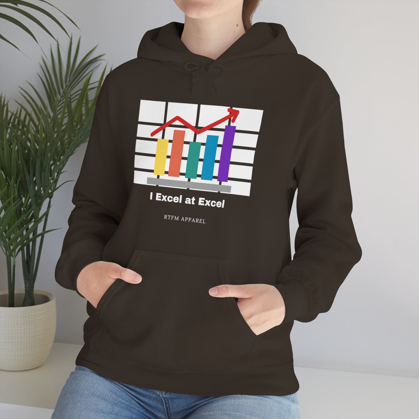 Excel Hoodie: I Excel at Excel, office humour, spreadsheets