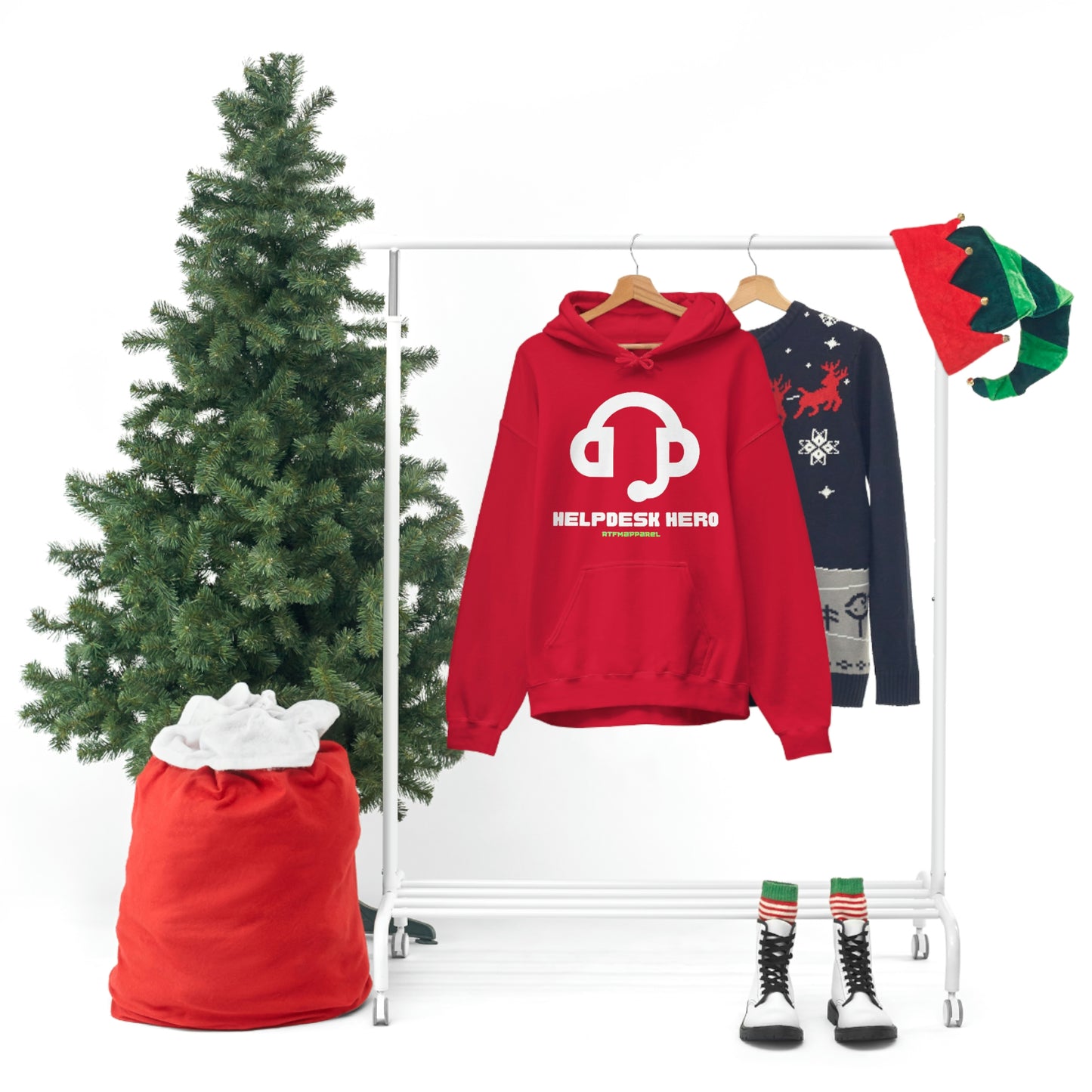 Helpdesk Hero, IT Support Funny, Sysadmin, RTFM Hoodie