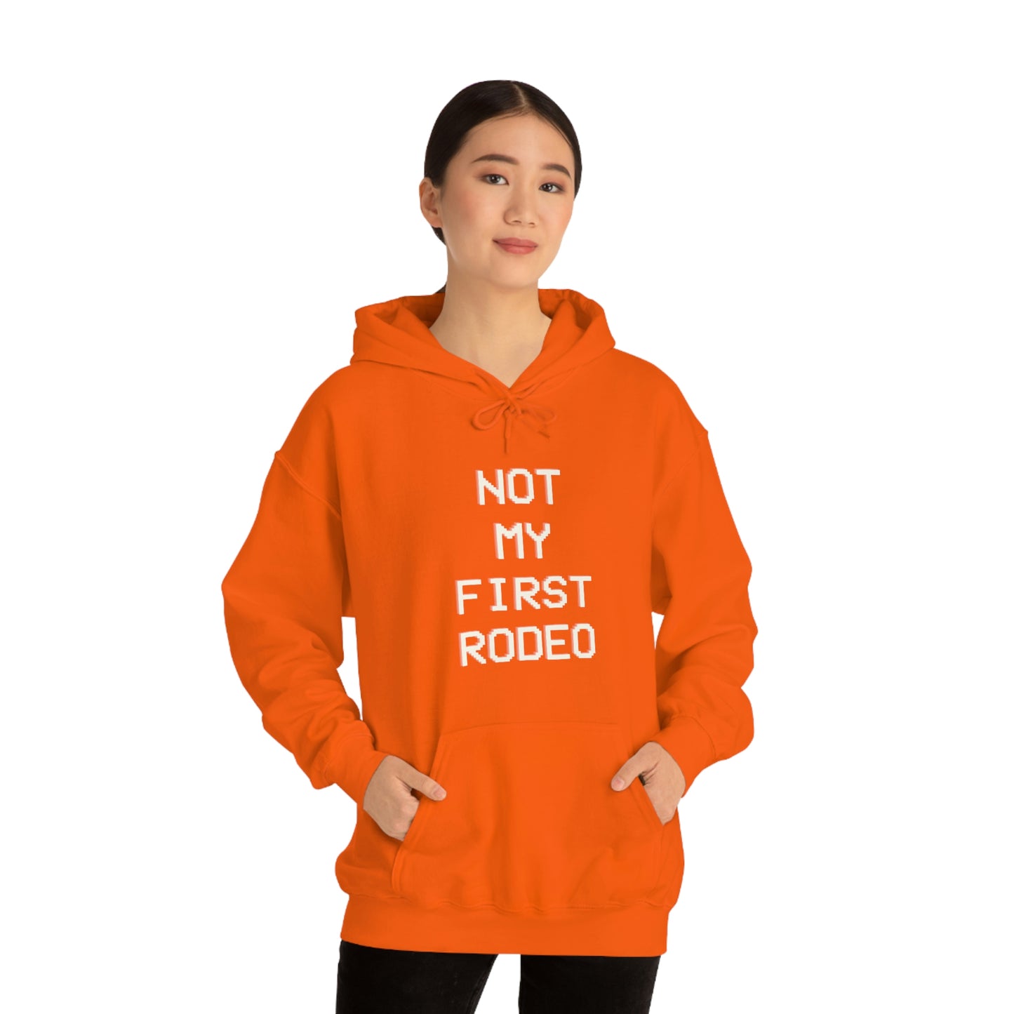 "Not My First Rodeo" Funny, Sysadmin, Geek, Gamer, Developer, Gift Hooded Sweatshirt