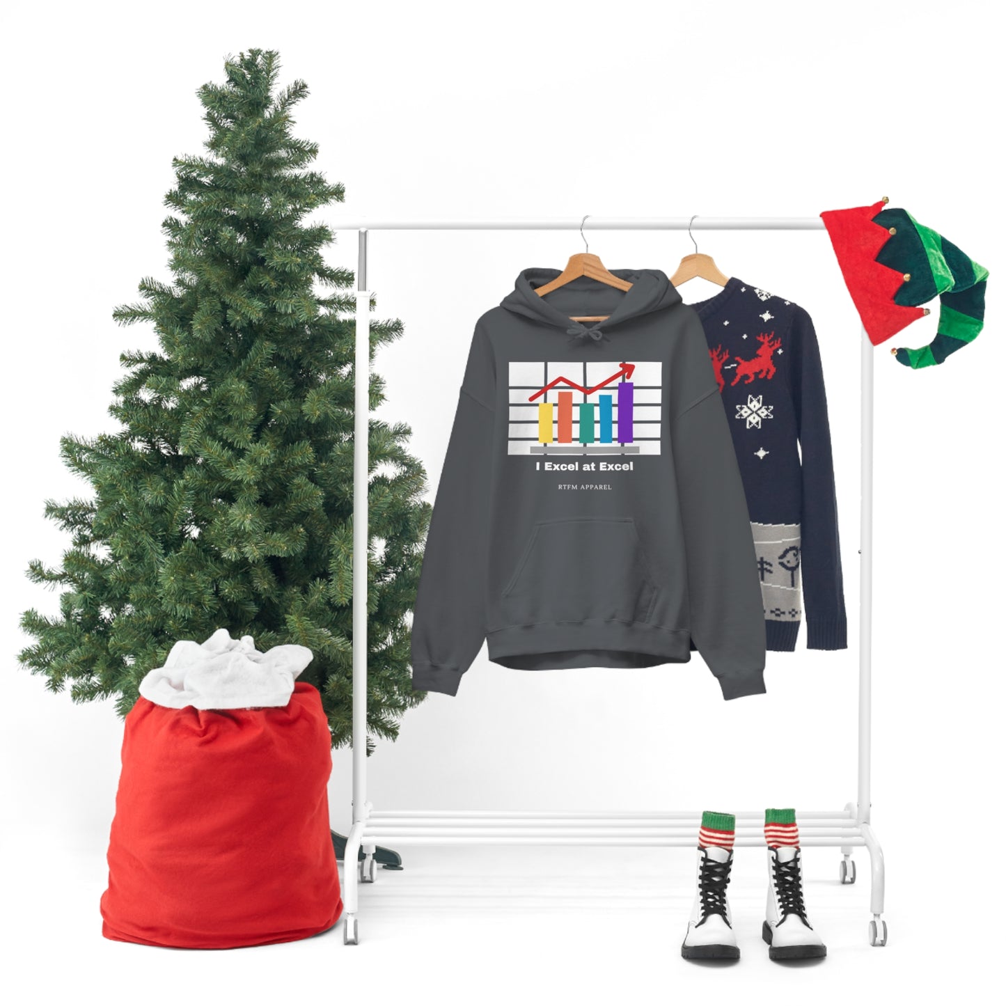 Excel Hoodie: I Excel at Excel, office humour, spreadsheets