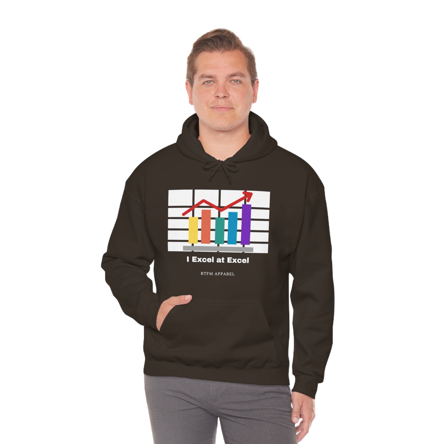 Excel Hoodie: I Excel at Excel, office humour, spreadsheets
