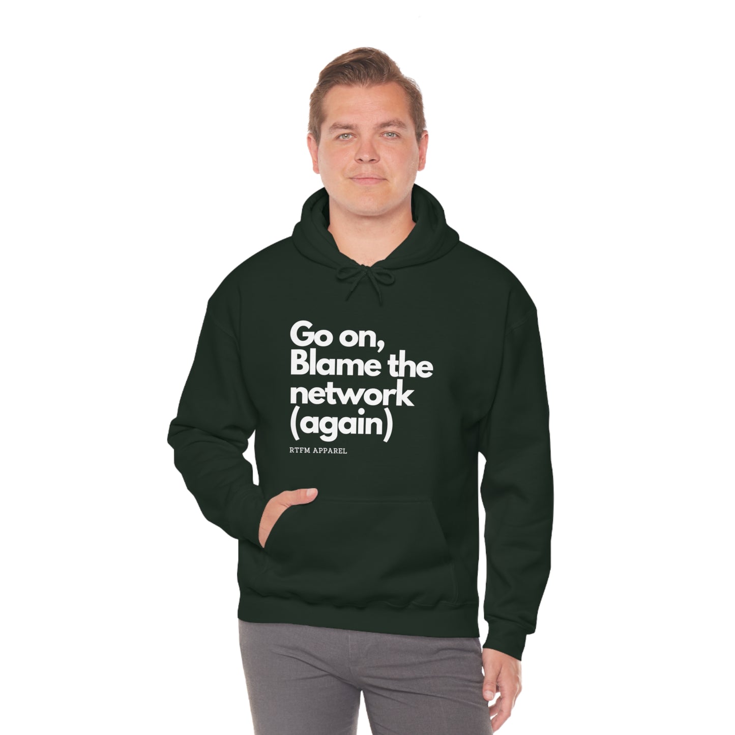 Go on, blame the network - Network Engineer, Cisco, Network, Wifi, Sysadmin, IT Support Hoodie