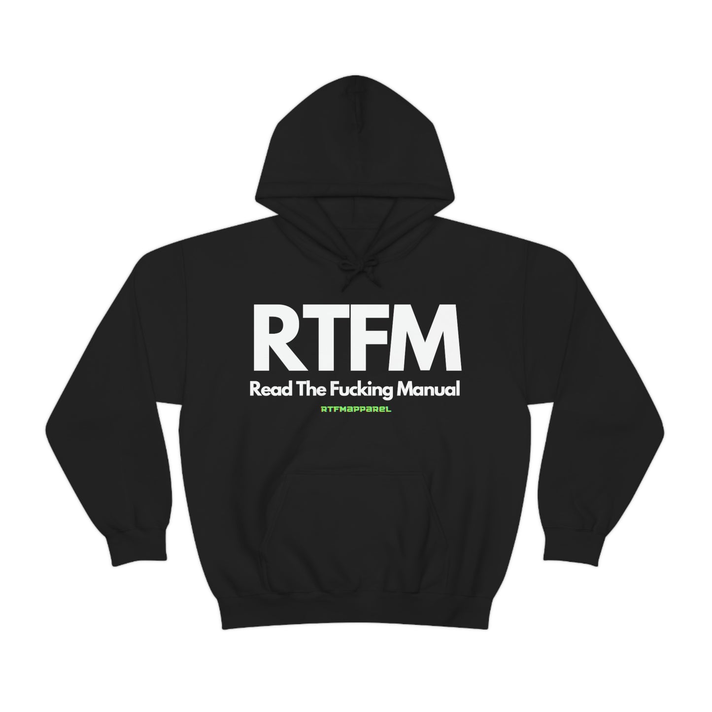 RTFM, Read the Manual, Explicit Funny, Sysadmin, Geek, Project Manager, Developer, Gift, Unisex Hooded Sweatshirt
