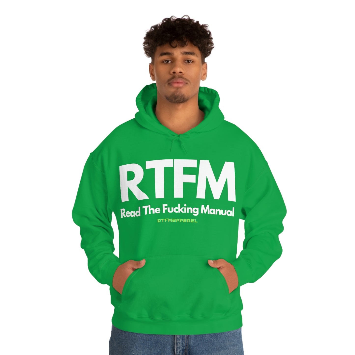 RTFM, Read the Manual, Explicit Funny, Sysadmin, Geek, Project Manager, Developer, Gift, Unisex Hooded Sweatshirt