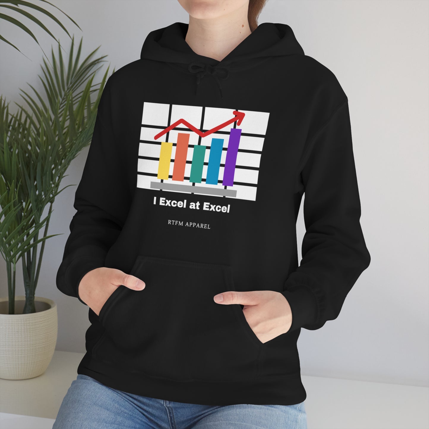 Excel Hoodie: I Excel at Excel, office humour, spreadsheets