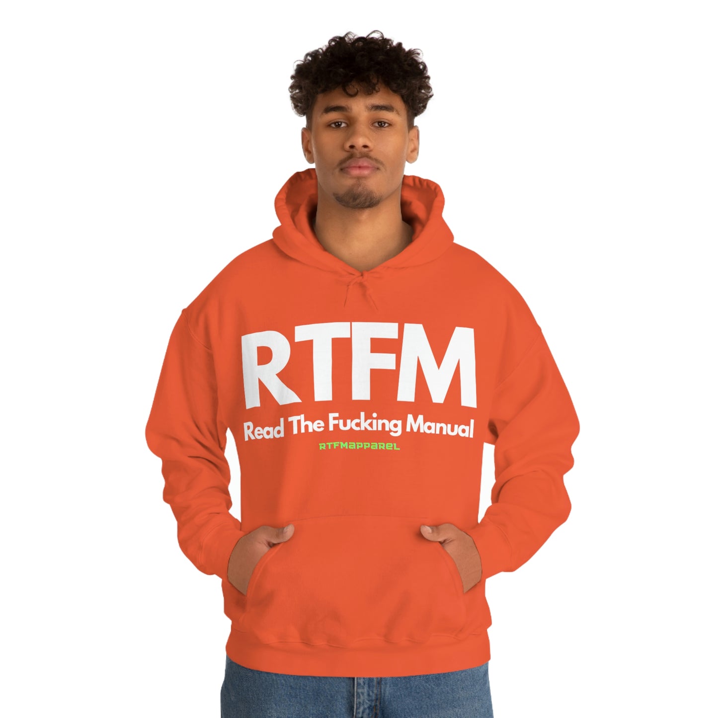 RTFM, Read the Manual, Explicit Funny, Sysadmin, Geek, Project Manager, Developer, Gift, Unisex Hooded Sweatshirt