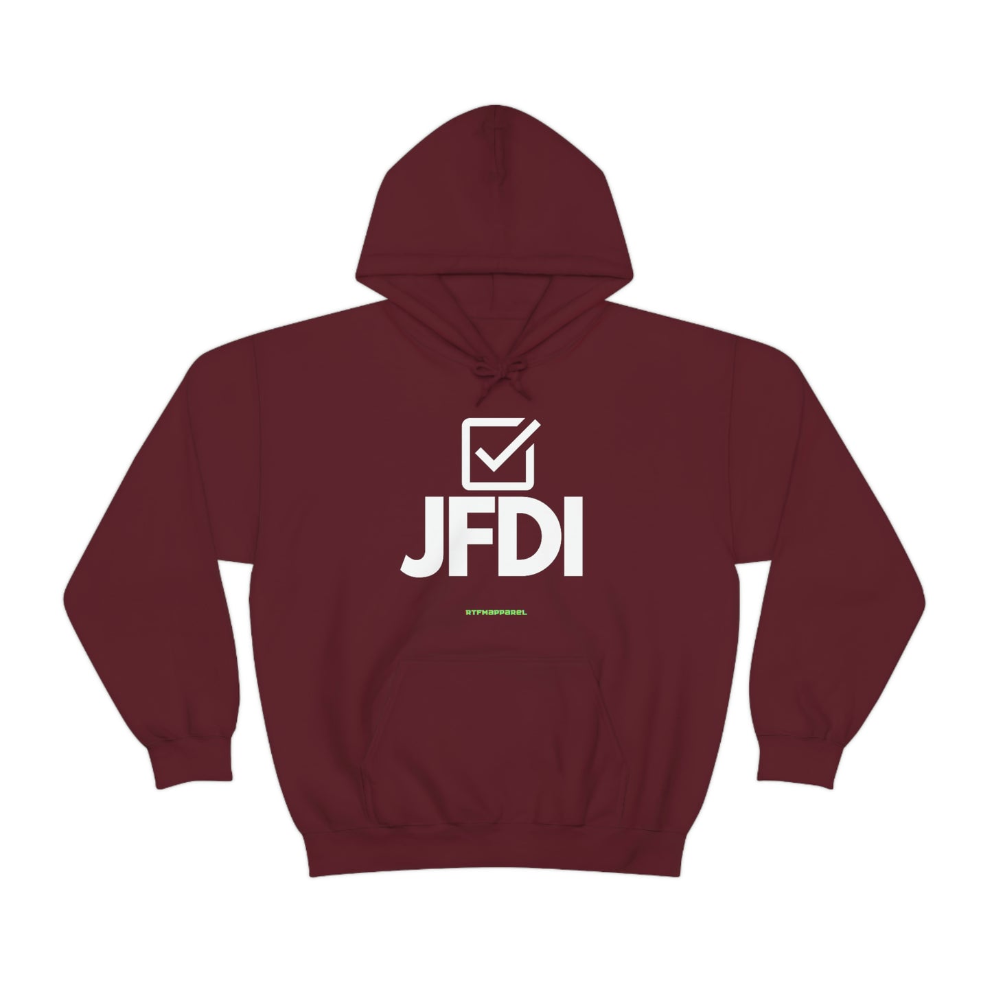 JFDI, Just do it, Funny, Sysadmin, Geek, Project Manager, Developer, Gift, Unisex Hooded Sweatshirt