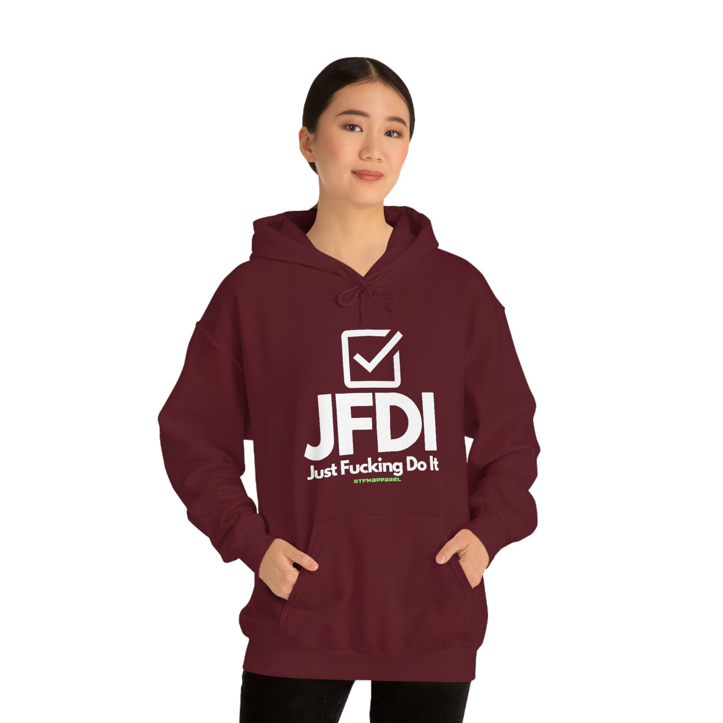 JFDI, Just do it, Funny, Sysadmin, Geek, Project Manager, Explicit, Developer, Gift, Unisex Hooded Sweatshirt